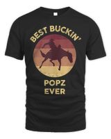 Best Buckin' Popz Ever Western Rodeo Cowboy Bucking Horse Tank Top Unisex Standard T-Shirt black s